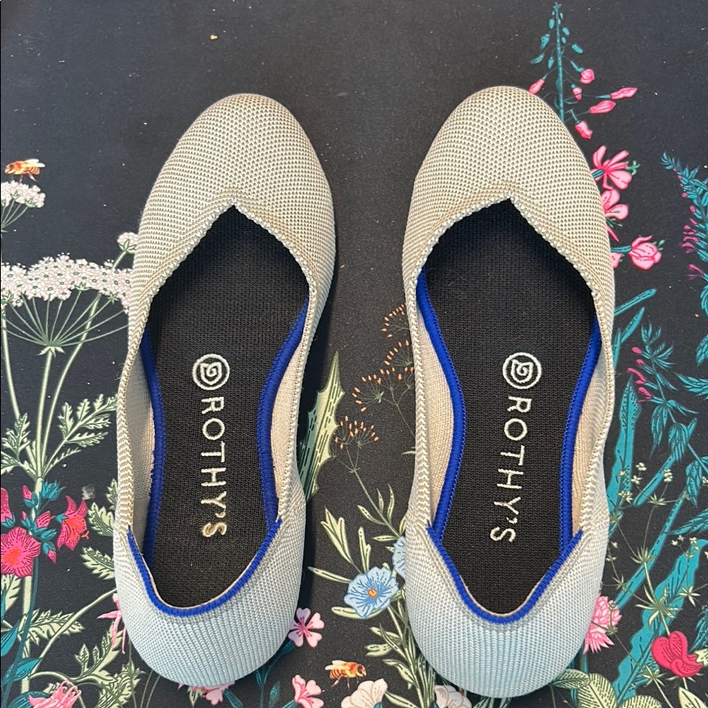 Rothy's Gray Flats Versatile and Comfortable